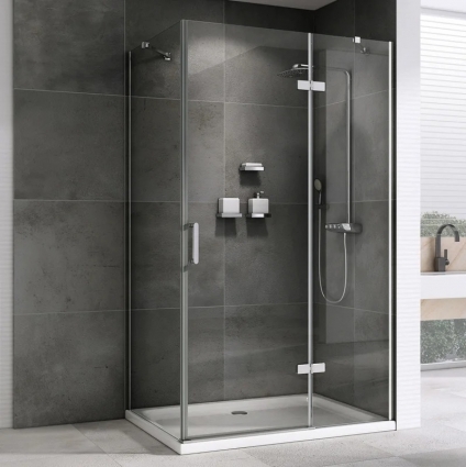 Душевой уголок Abber Zart AG08090-S91 90х90, профиль хром, стекло прозрачное