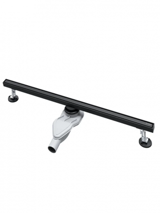 Душевой трап (лоток) AltroBagno Supremo 071234 NeOp (80), матовый черный