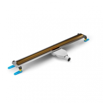 Душевой трап (лоток) NEW TRENDY Visio Slim OL-0074, 90 см, золото