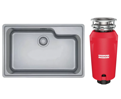 Комплект Мойка Franke Bell ВСX 610-74 TL нержавеющая сталь + Измельчитель 134.0715.098