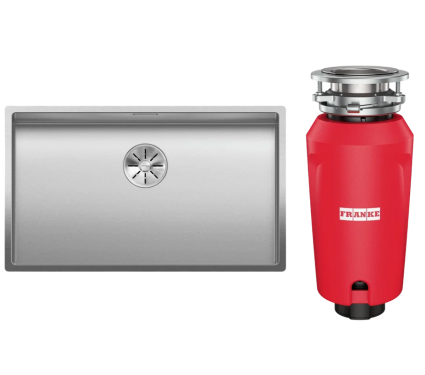Комплект Мойка Blanco Claron 700-U матовая + Измельчитель Franke 134.0715.098