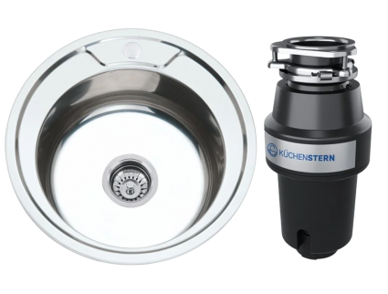 Комплект Мойка РМС MD6 MG6-49 + Измельчитель KUCHENSTERN Muhle 350MU35