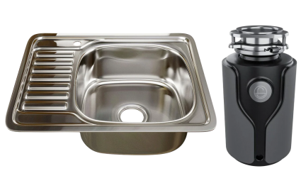 Комплект Мойка Mixline 532311 с декором + Измельчитель KUCHENSTERN Muhle 353MU35