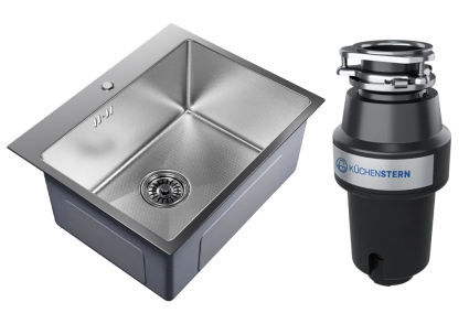 Комплект Мойка Mixline Pro 552934 сатин + Измельчитель KUCHENSTERN Muhle 350MU35