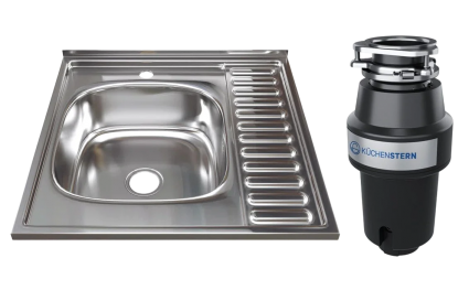 Комплект Мойка Mixline 528018 + Измельчитель KUCHENSTERN Muhle 350MU35