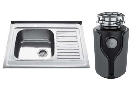 Комплект Мойка Kaiser KSS-8060 L + Измельчитель KUCHENSTERN Muhle 353MU35