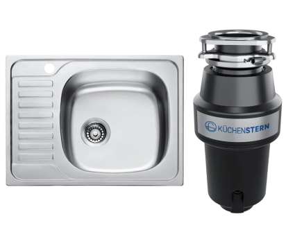 Комплект Мойка Kaiser KSS-6550 R + Измельчитель KUCHENSTERN Muhle 351MU35