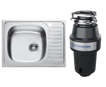 Комплект Мойка Kaiser KSS-6550 L + Измельчитель KUCHENSTERN Muhle 350MU35