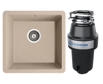 Комплект Мойка Iddis Tanto TU2P461i87 + Измельчитель KUCHENSTERN Muhle 350MU35