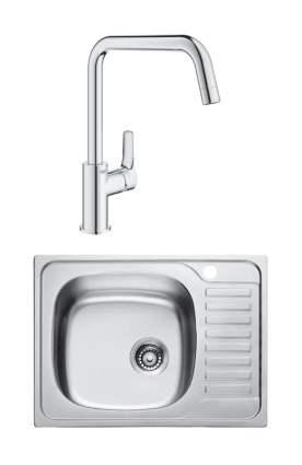 Комплект Мойка Kaiser KSS-6550 L + Смеситель Grohe Eurosmart 30567000