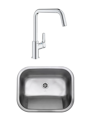 Комплект Мойка Reginox Ottawa Wall-mounted MATT SP сталь + Смеситель Grohe Eurosmart 30567000