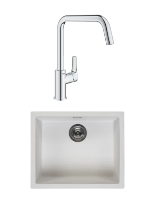 Комплект Мойка Reginox Amsterdam 50 3,5" pure white + Смеситель Grohe Eurosmart 30567000