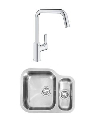 Комплект Мойка Reginox Alaska U left LUX OKG + Смеситель Grohe Eurosmart 30567000