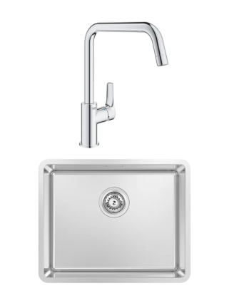 Комплект Мойка Kantera Lucia LUR130 diamond + Смеситель Grohe Eurosmart 30567000
