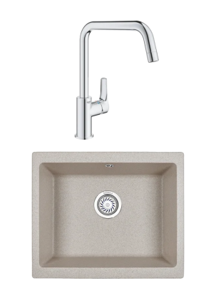 Комплект Мойка Granula 5551, пирит + Смеситель Grohe Eurosmart 30567000