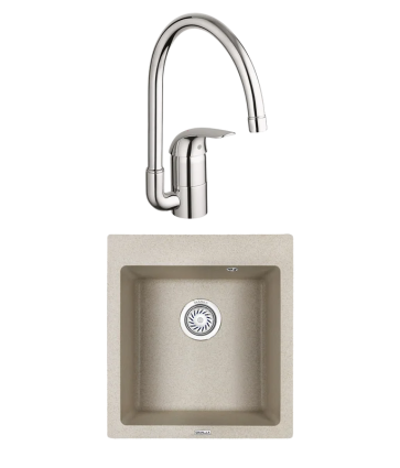 Комплект Мойка Granula 4651, пирит + Смеситель Grohe Euroeco 32752000