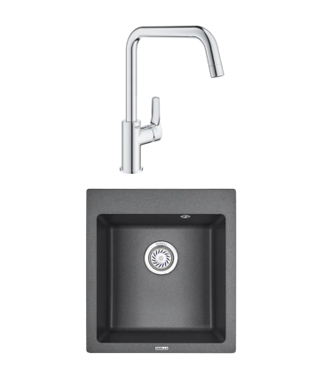 Комплект Мойка Granula 4651, графит + Смеситель Grohe Eurosmart 30567000