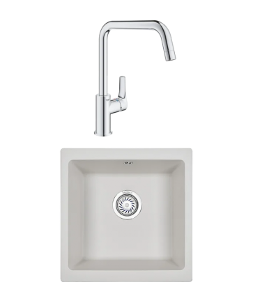 Комплект Мойка Granula 4451, арктик + Смеситель Grohe Eurosmart 30567000