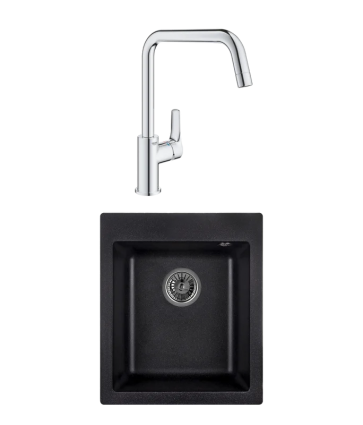 Комплект Мойка Granula 4201, черный + Смеситель Grohe Eurosmart 30567000