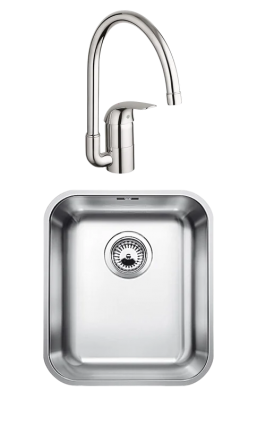 Комплект Мойка Blanco Supra 340-U + Смеситель Grohe Euroeco 32752000