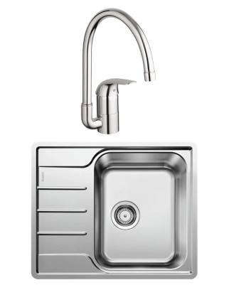 Комплект Мойка Blanco Lemis 45 S-IF Mini 525115 + Смеситель Grohe Euroeco 32752000