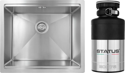 Комплект Мойка Kaiser KSM-5548 + Измельчитель Status ECO 75
