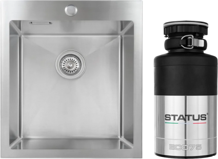 Комплект Мойка Kaiser KSM-4551 + Измельчитель Status ECO 75
