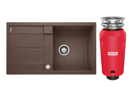 Комплект Мойка Blanco Metra 5S 515041 кофе + Измельчитель Franke 134.0715.094