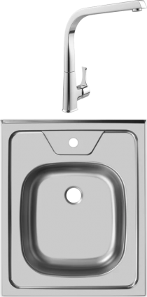 Комплект Мойка Ukinox Стандарт STD500.600 ---6C 0CS + Смеситель MEGA Mega MG-SUN03