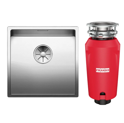Комплект Мойка Blanco Claron 400-U + Измельчитель Franke 134.0715.098