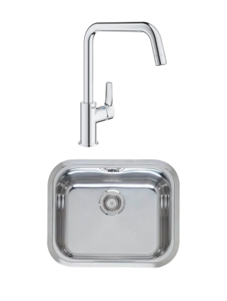 Комплект Мойка Reginox Chicago L BBQ 316 с крышкой + Смеситель Grohe Eurosmart 30567000