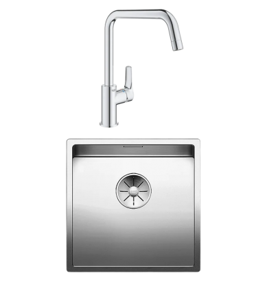 Комплект Мойка Blanco Claron 400-U + Смеситель Grohe Eurosmart 30567000