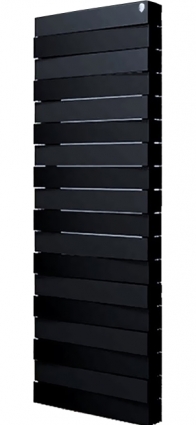 Радиатор биметаллический Royal Thermo Piano Forte Tower noir sable 18 секций, черный