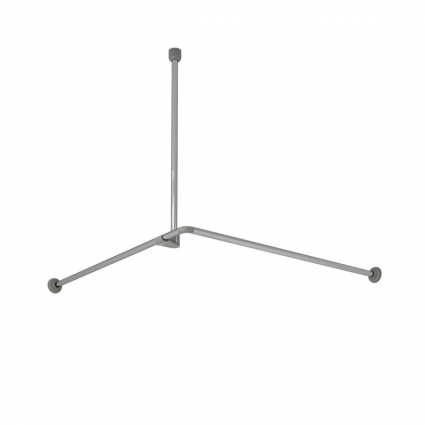 Карниз для ванны Wasserkraft Dinkel SC-469090, 90x90 см, серебристый