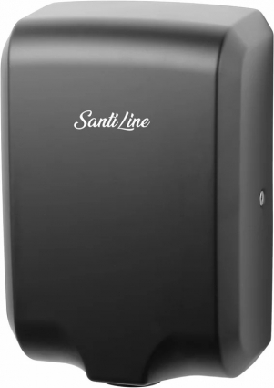 Сушилка для рук SantiLine SL-8008, высокоскоростная, матовая темно-серая