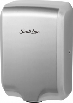 Сушилка для рук SantiLine SL-8007, высокоскоростная, матовая серебристая