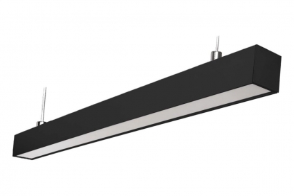 Светильник линейный светодиодный подвесной Uniel ULO-K10D 52W/5000K/L125 IP65 BLACK UL-00012274