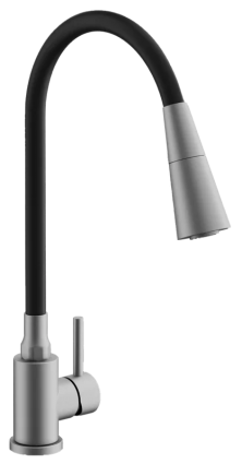 Смеситель для кухни BELZ B809 B74809-1 с гибким изливом, сатин
