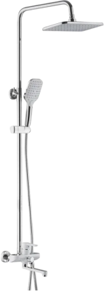 Душевая стойка Shevanik S8136F белый, хром
