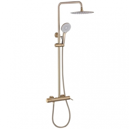 Душевая стойка Abber Emotion AF8816GL матовое золото