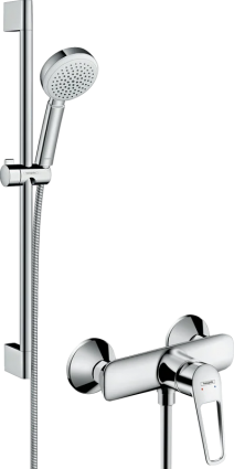 Душевой комплект Hansgrohe Душевой гарнитур Crometta 100 26652400 + Смеситель для душа Novus Loop 71360000