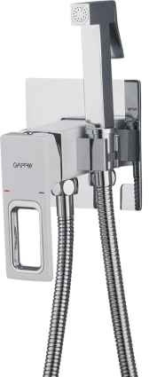 Гигиенический душ Gappo G17-8 G7217-8 С ВНУТРЕННЕЙ ЧАСТЬЮ, белый, хром