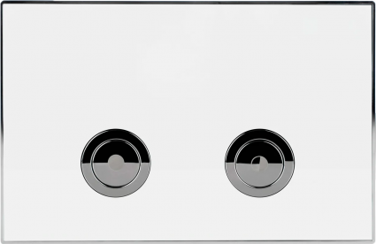 Кнопка смыва Point Венера PN44071WC белая, хром