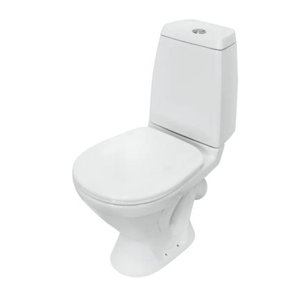 Унитаз-компакт напольный Sanita Кама WC.CC/Kama/BC.2-P/WHT.G/S1 глянцевый белый