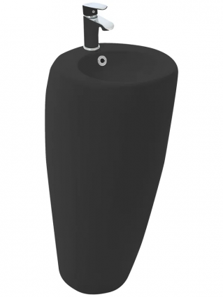 Раковина Weltwasser SK санфаянс WW LEERBACH 3838 MT-BL матовый черный