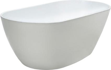Ванна из искусственного камня Marmo Bagno Неаполь 170x80 см, отдельностоящая, овальная