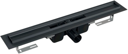Душевой трап (лоток) AlcaPlast APZ1Black APZ1BLACK-850 без решетки