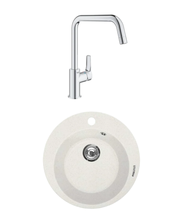 Комплект Мойка Lava R1 latte + Смеситель Grohe Eurosmart 30567000