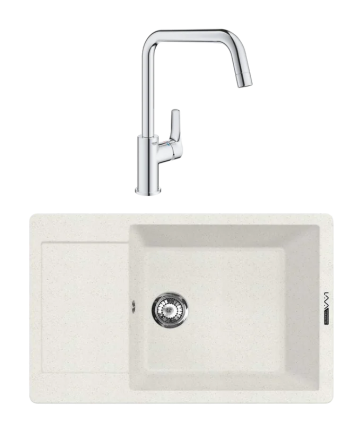 Комплект Мойка Lava L8.LAT latte + Смеситель Grohe Eurosmart 30567000