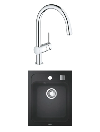 Комплект Мойка Grohe K700 31650AP0 + Смеситель Minta 3291800E хром